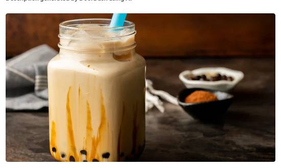 Fresh Milk with Grass Jelly 仙草凍鮮奶